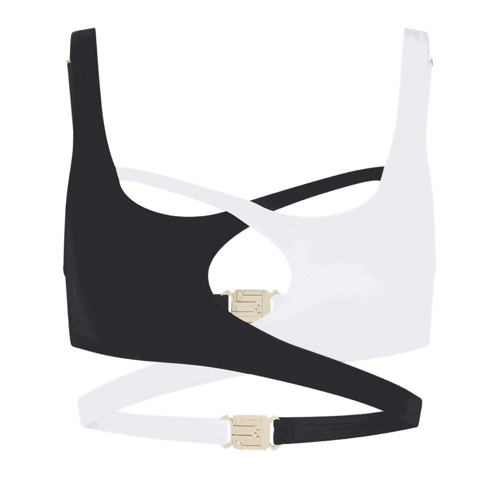 Agent Provocateur Racy Bikini Top in Black / White, size 3 new with tags - Picture 2 of 10
